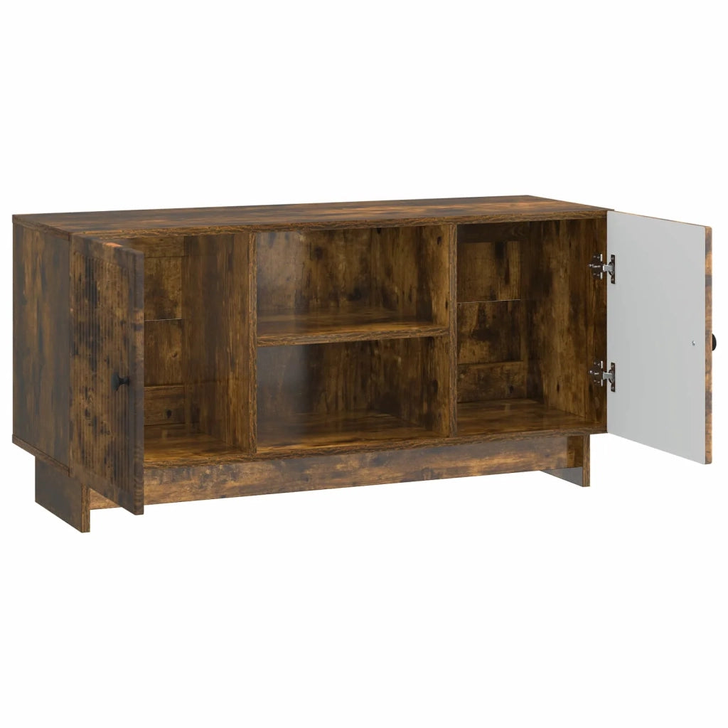 Mobile TV 102 x 34,5 x 50 cm Rovere Fumo Legno ingegnerizzato