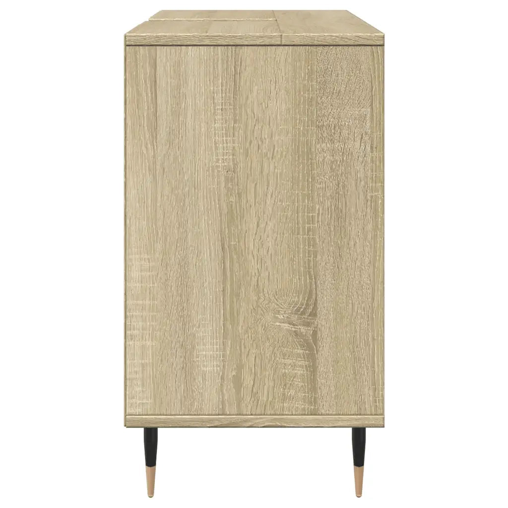 Mobile da Bagno Rovere Sonoma 80x33x60 cm in Legno Multistrato