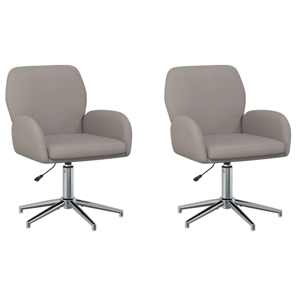 Sedie da scrivania girevoli 2 pz Tessuto 54 x 58 x 90 cm 3428300