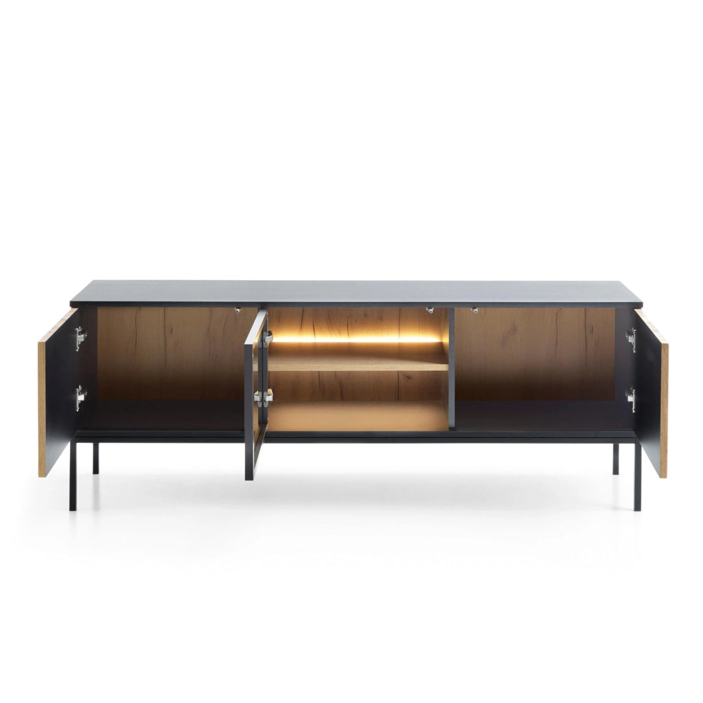 Komodee Mobile TV Laval TV154 Nero/Rovere 154x56x39 cm