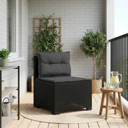 Divano da Giardino a 1 Posto con Cuscini Aspetto Rattan PP 8011797