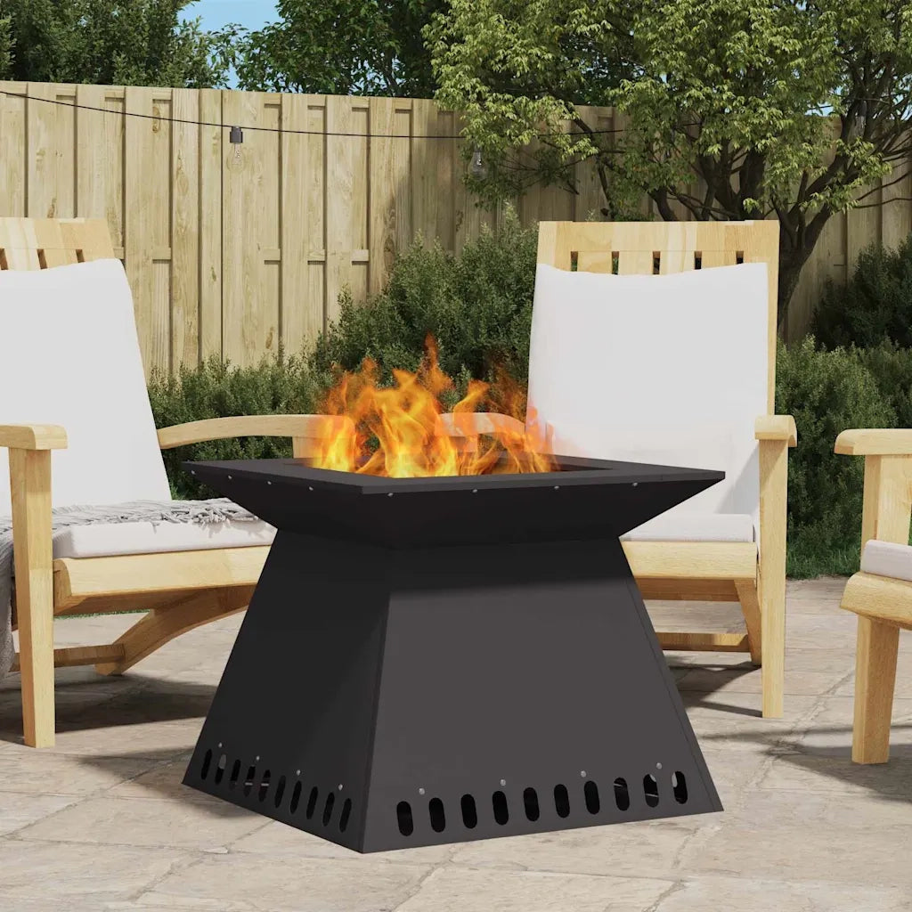 Braciere Nero 60 x 60 x 50 cm Acciaio Corten 858924
