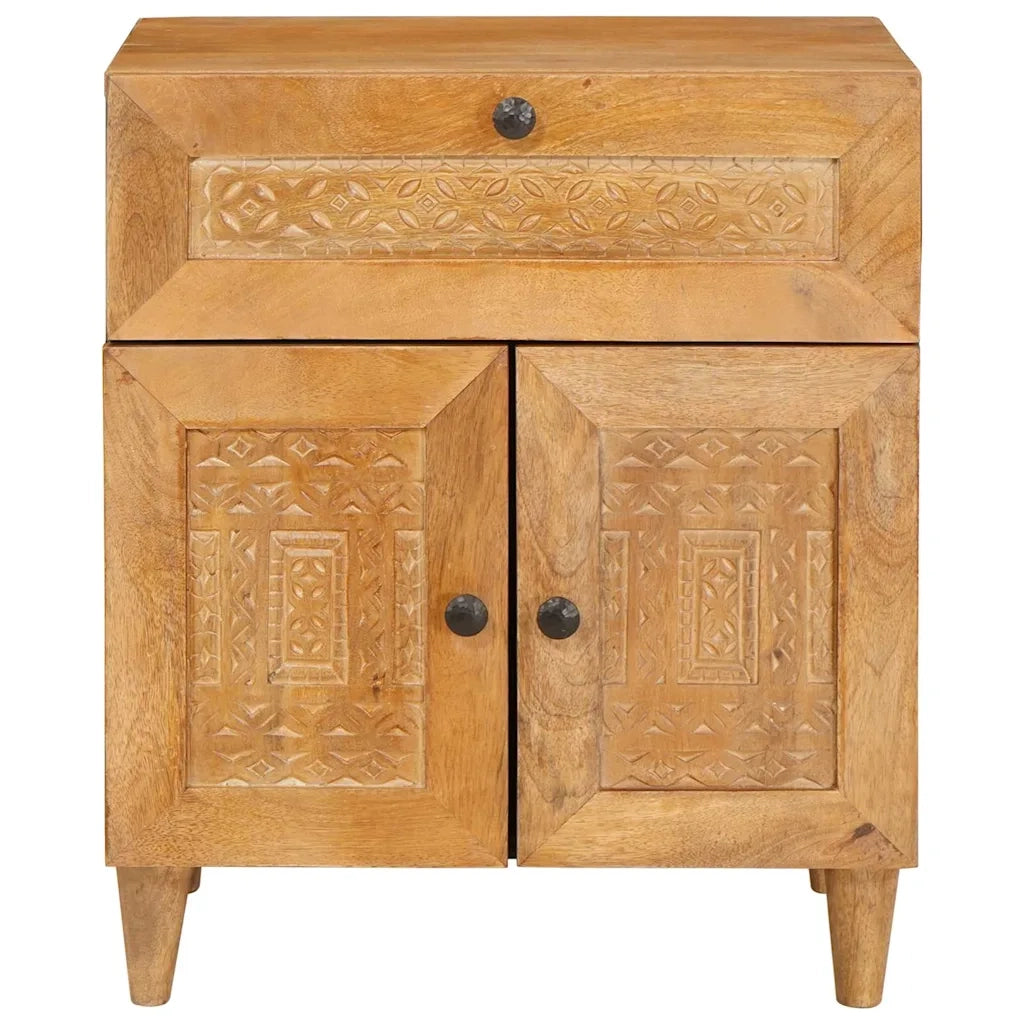 Comodino | Armadio da Notte | Mobiletto da notte Marrone Chiaro 50 x 33 x 60 cm