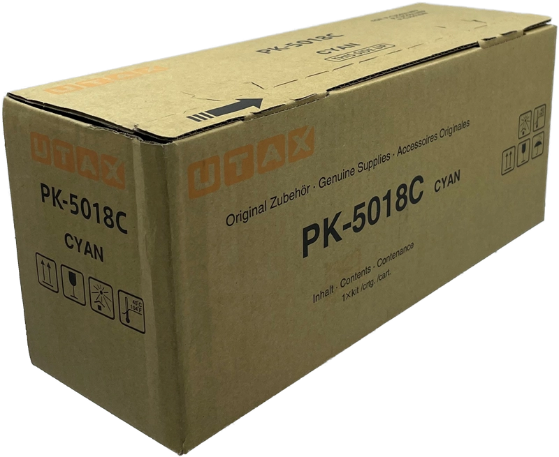 ORIGINAL Utax toner ciano PK-5018C 1T02TWCUT0 ~11000 Seiten