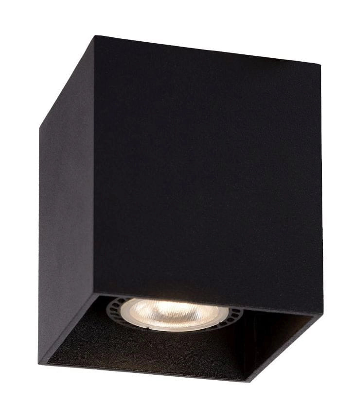 Spot soffitto Lucide BODI GU10 50W nero quadrato