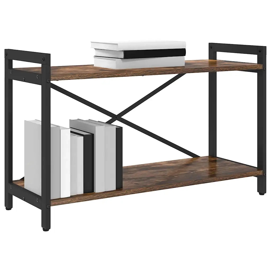 vidaXL Libreria Rovere fumo 80 x 30 x 48.5 cm Legno multistrato