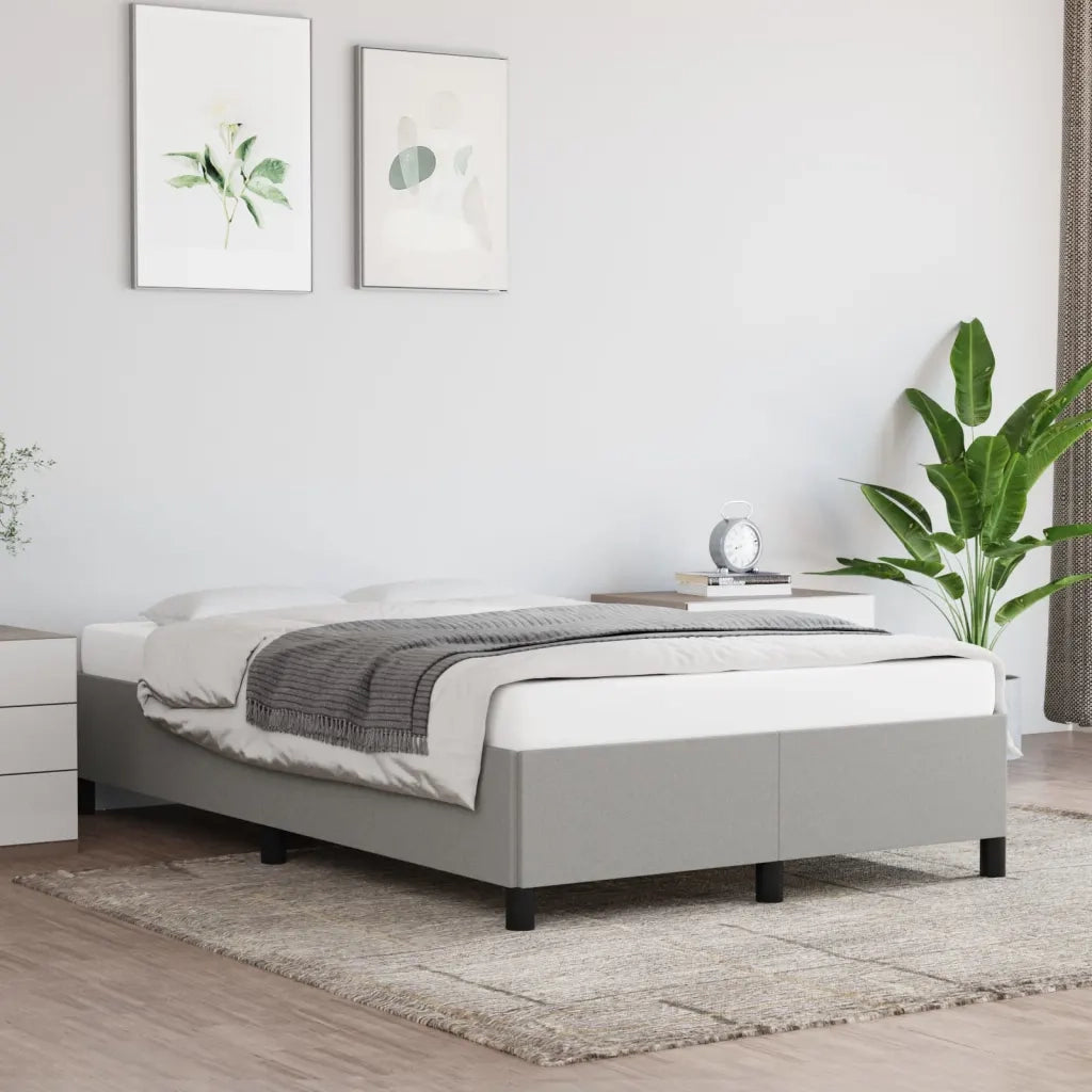Giroletto senza Materasso Grigio Chiaro 120x200 cm Tessuto 347050