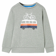 Felpa da Bambino Cachi Chiaro MÃ©lange 104cod mxl 86757