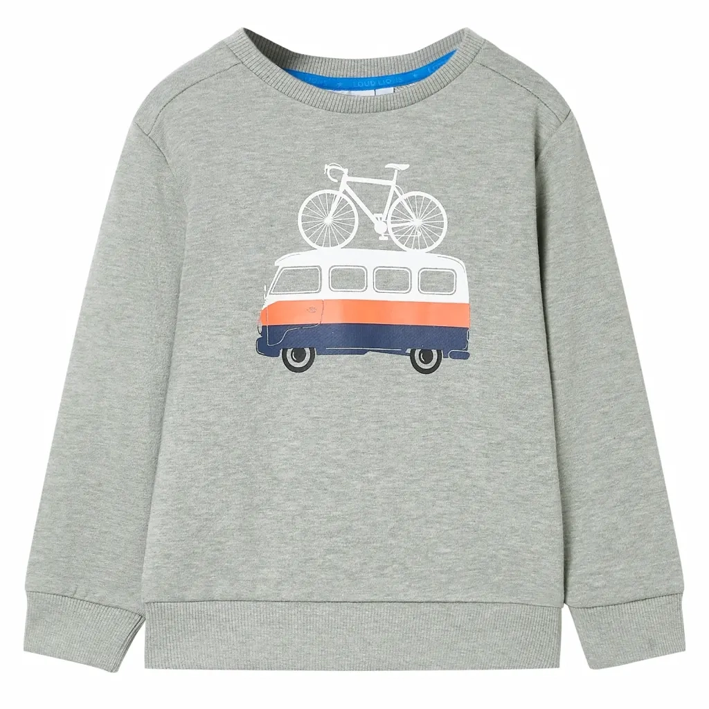 Felpa da Bambino Cachi Chiaro MÃ©lange 104cod mxl 86757