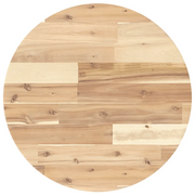 Piano Tavolo | Superficie Tavolo | Piano Scrivania Rotondo ?50x4 cm in Legno Massello di Acacia