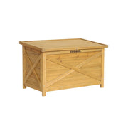 Cassapanca in legno di abete 80cm, marrone naturale
