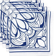 Set di tovaglioli da 4, tovaglioli di stoffa 100% cotone morbidi confortevoli di alta qualità tovaglioli da tavola riutilizzabili perfetti per pranzi di famiglia matrimoni cucina (45 cm x 45 cm)