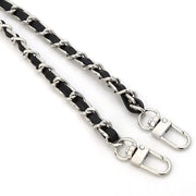 Cinturone con catena metallica/ pelle - 120 cm - 8 mm di larghezza - 12 stili disponibili