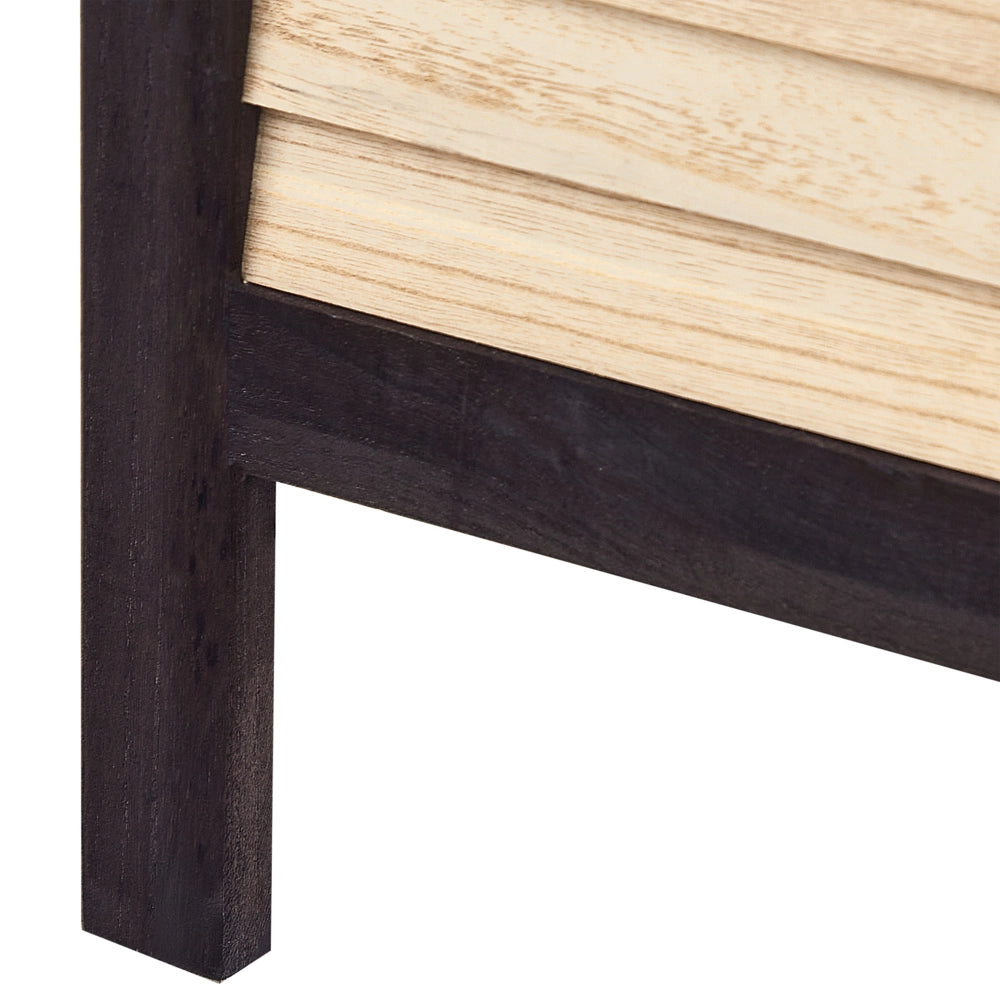 Divisorio per ambienti in legno chiaro e compensato di legno di Paulownia marrone 4 pannelli pieghevoli schermo decorativo divisorio Soggiorno Camera da letto Design tradizionale