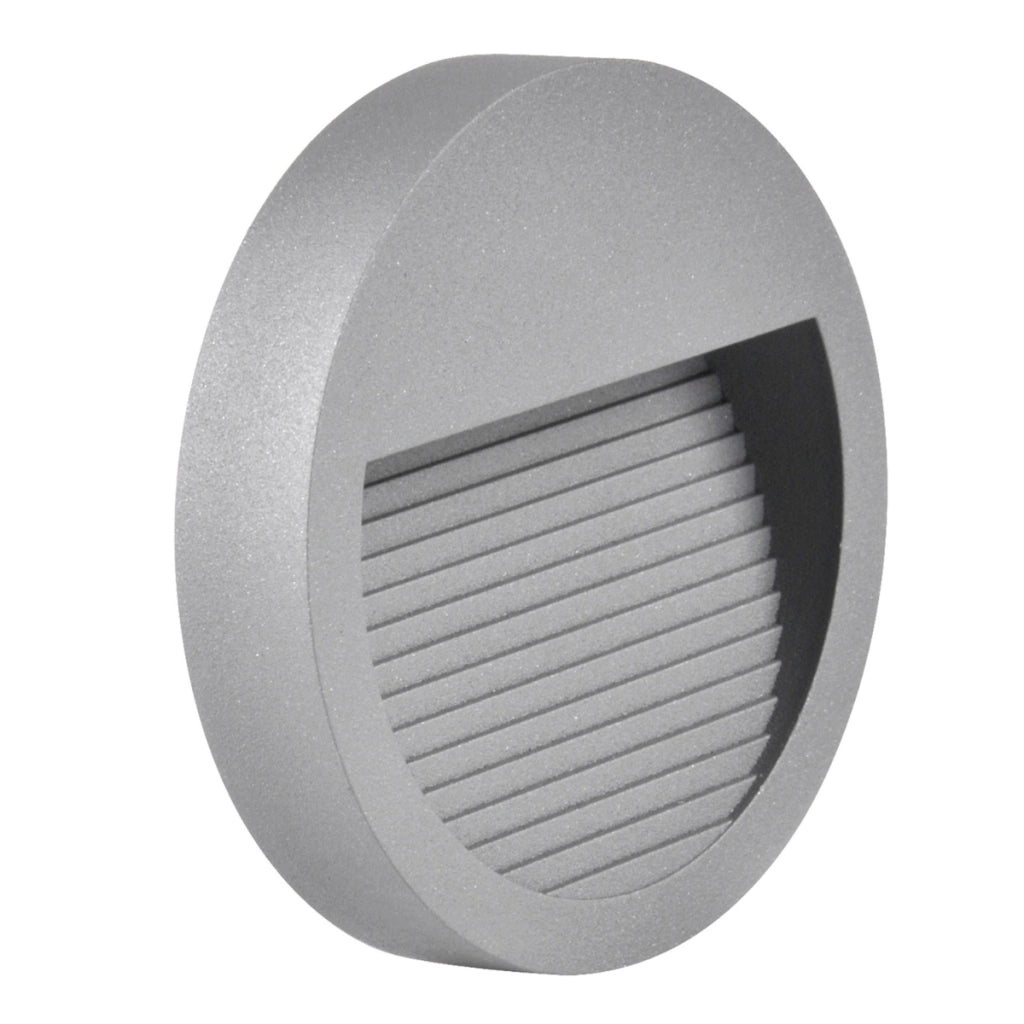 Lampada LED da incasso rotonda 3W 4000K IP44 grafite Polux