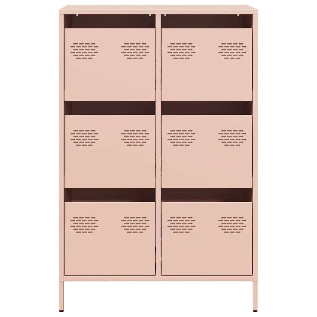 Credenza Rosa 68x39x101,5 cm in Acciaio 851221
