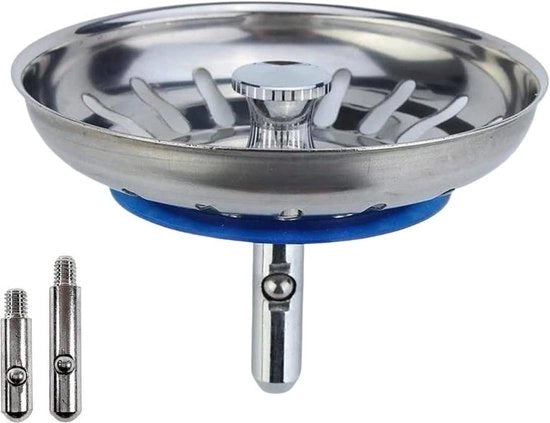 Stop Valvola di Scarico Cucina - Filtro Universale in Acciaio Inox - Disimmissione 80 mm Gabinetto di Raccordo