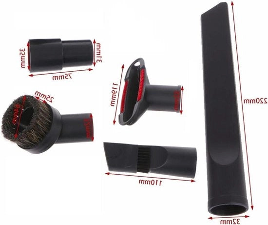 6 set di accessori per aspirapolvere con diametro di 32 mm e 35 mm