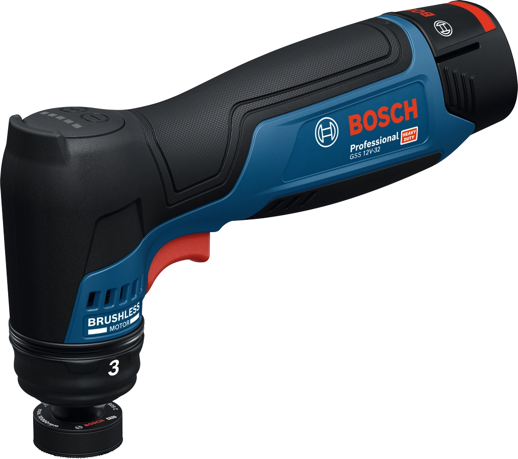 Bosch GSS 12V-32 Professional – Levigatrice Orbitale 12 V, 32 mm, Solo Corpo