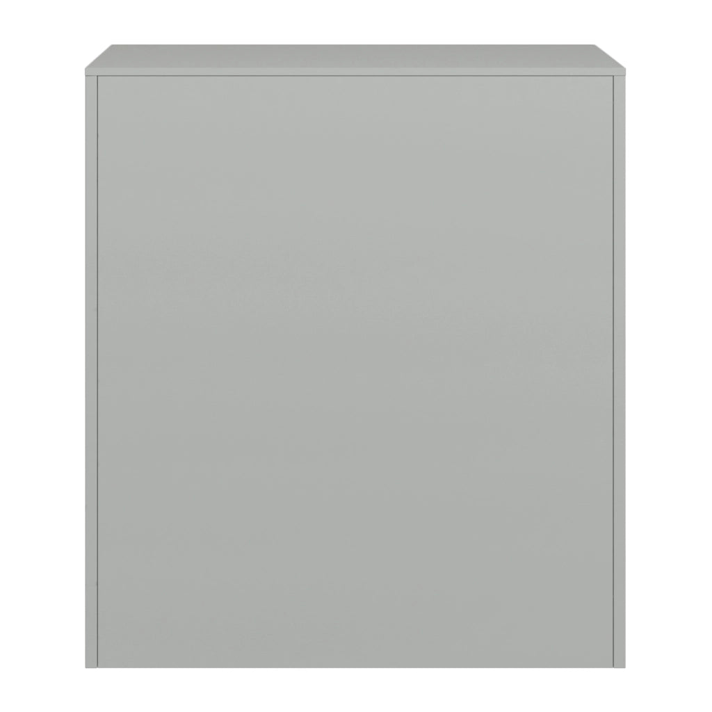 Armadio Casellario Rautavaara in Acciaio 9 Ante con Serratura 100 x 90 x 40 cm Grigio Pallido [en.casa]