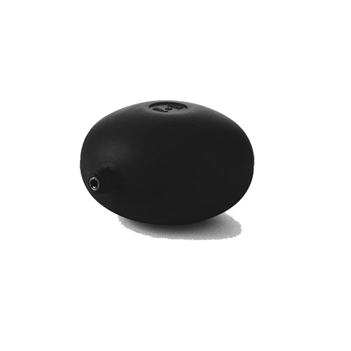 SFERA IN PLASTICA PIATTA PER ASTE TONDE- Nera Diam. 90- IKARO- pezzi 1