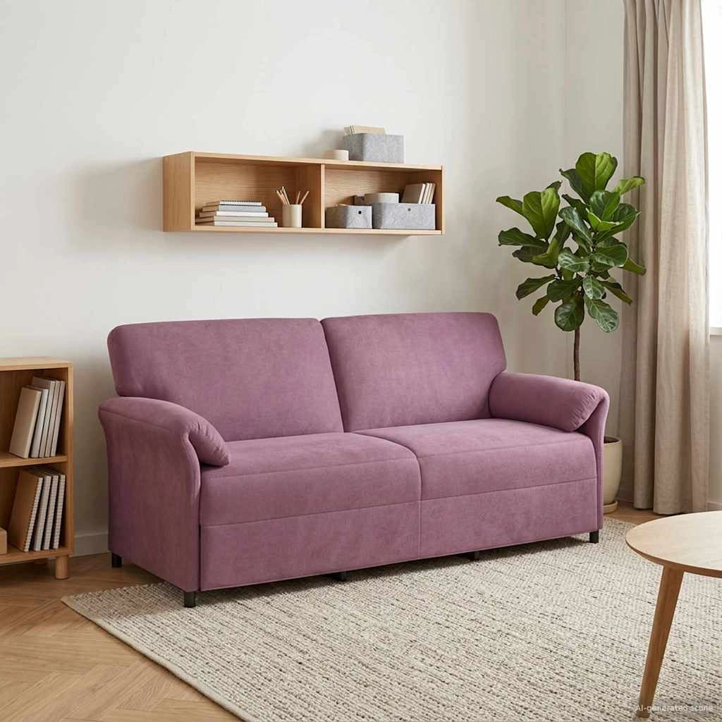 Divano 3-Persone Viola 198 x 83 x 95 cm Velluto 42033980