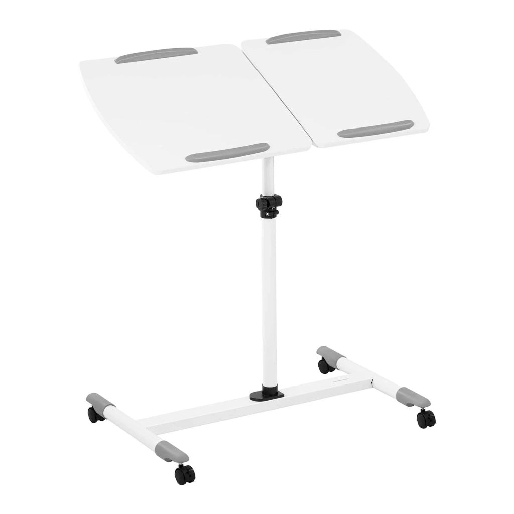 Tavolo per laptop scrivania regolabile in altezza tavolo mobile su rotelle 43 x 91 cm altezza: 70 - 110 cm 14_0005975