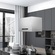 Cappa da Cucina ad Isola Sospesa LCD con Sensore-Cappa a Isola 55 cm Acciaio