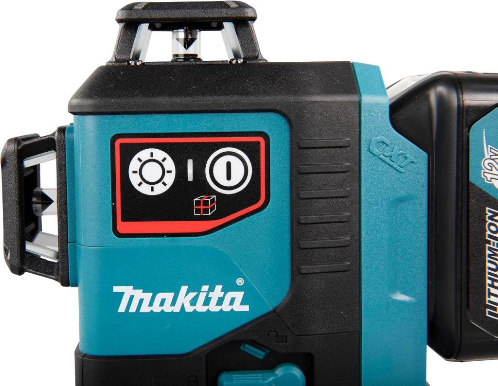 Makita SK700D 12V max CXT Lithium-Ion Cordless Self-Leveling 360° 3-Plane Red Laser, Class II, 635 nm, 2 mW, Tool Only
