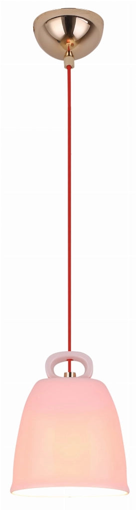 Lampada a sospensione Candellux Sewilla 1xE27 rame rosa