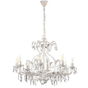 Lampadario 8 luci Teresa avorio