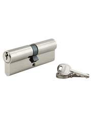 Cilindro europeo SA 45 x 45 mm nichelato, 3 chiavi – THIRARD