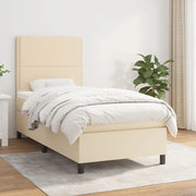 Giroletto a Molle con Materasso Crema 90x200 cm inTessuto 3141670