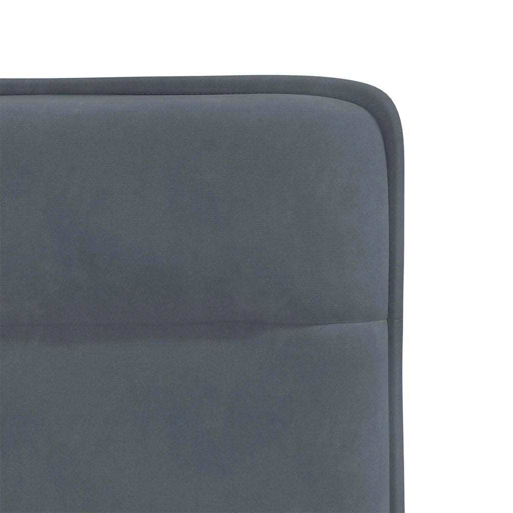 Sedie da Pranzo 2 pz Grigio Scuro in Velluto 4101210