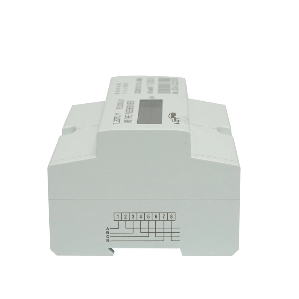 Contatore, contatore digitale intelligente trifase 380 VAC, 3x100A, guida DIN 7 moduli MF0028-02816