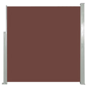 Tenda da sole laterale retrattile/schermo protettivo per patio giardino terrazza balcone 140 x 300 cm marrone 02_0007090