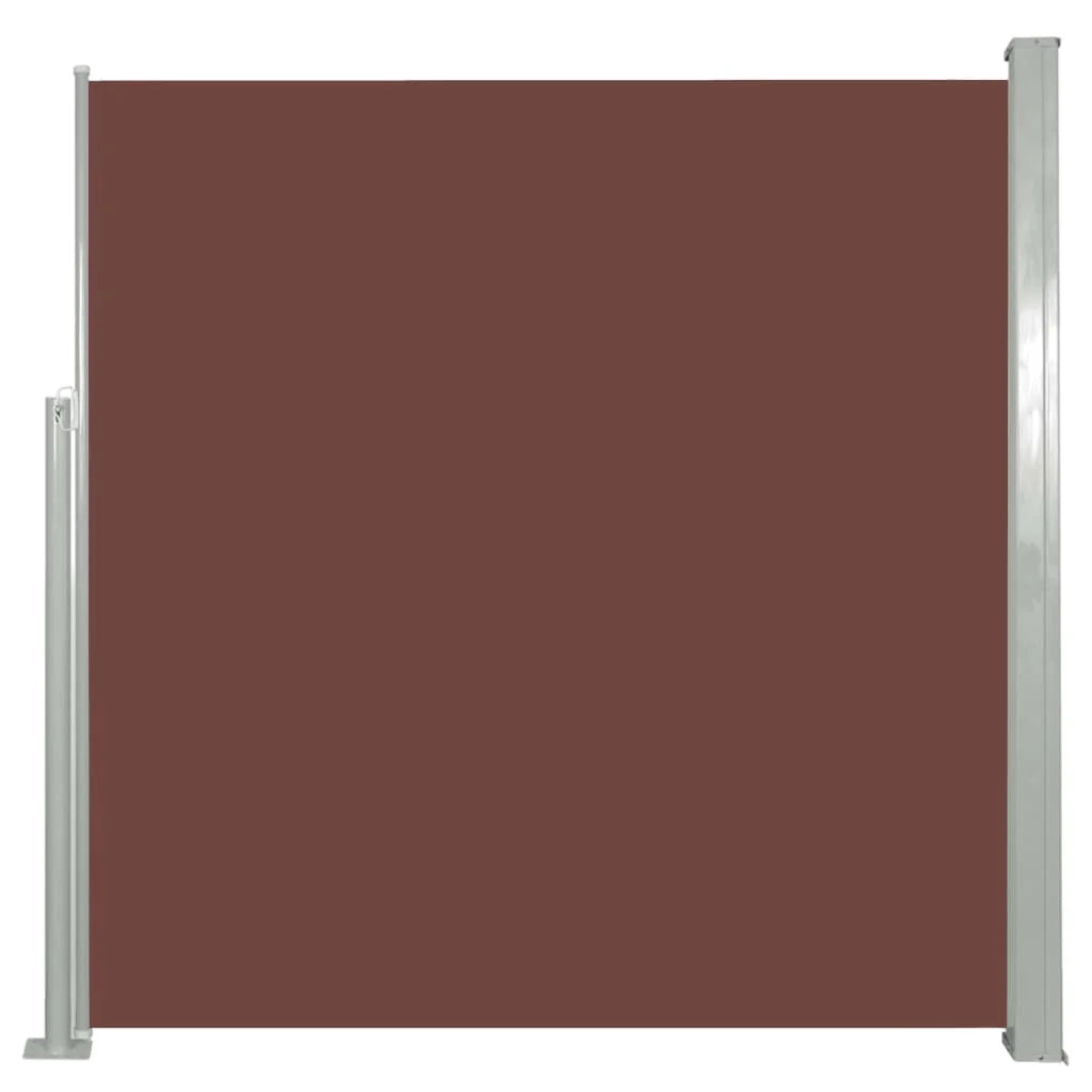 Tenda da sole laterale retrattile/schermo protettivo per patio giardino terrazza balcone 140 x 300 cm marrone 02_0007090