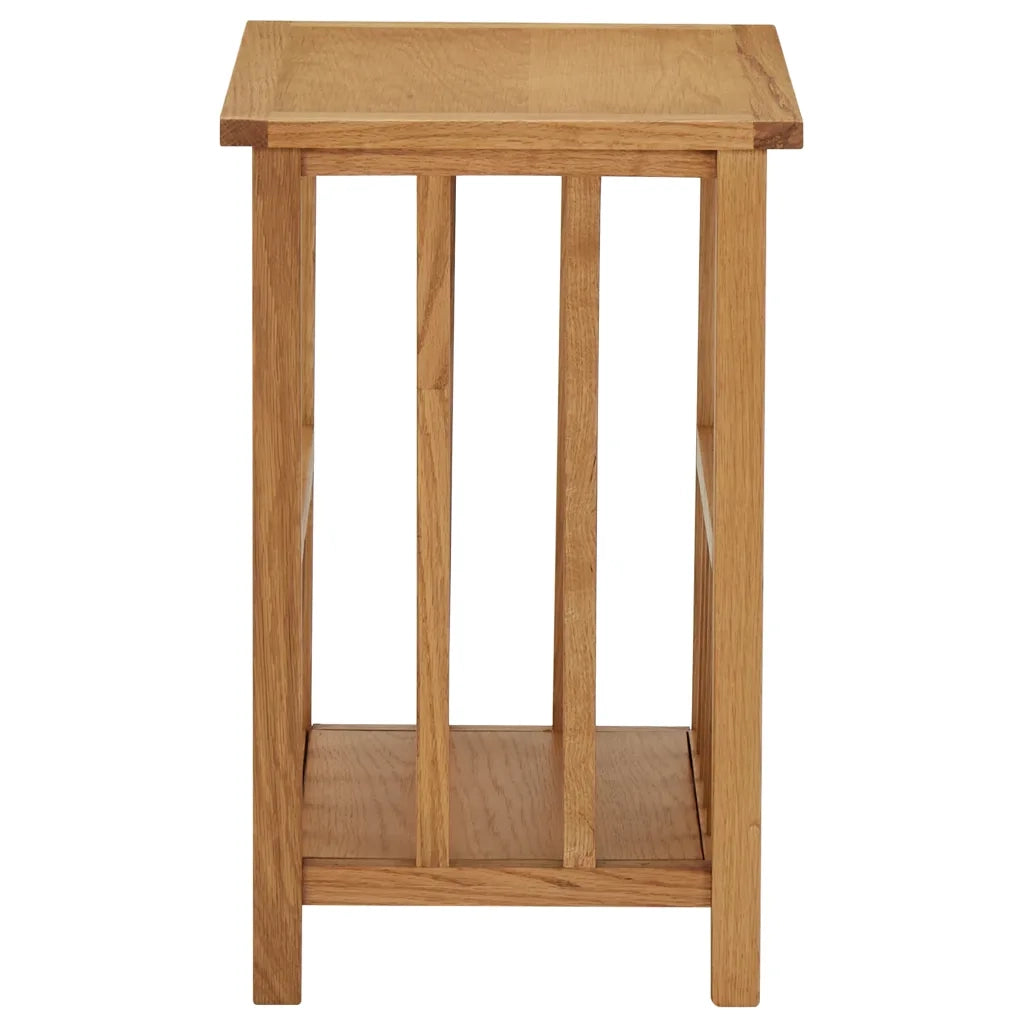 Tavolino | Tavolo laterale con Portariviste 45x35x55 cm Massello di Rovere