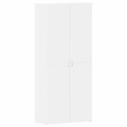 Scarpiera | Mobile per scarpe Bianco 80 x 35.5 x 180 cm Legno multistrato