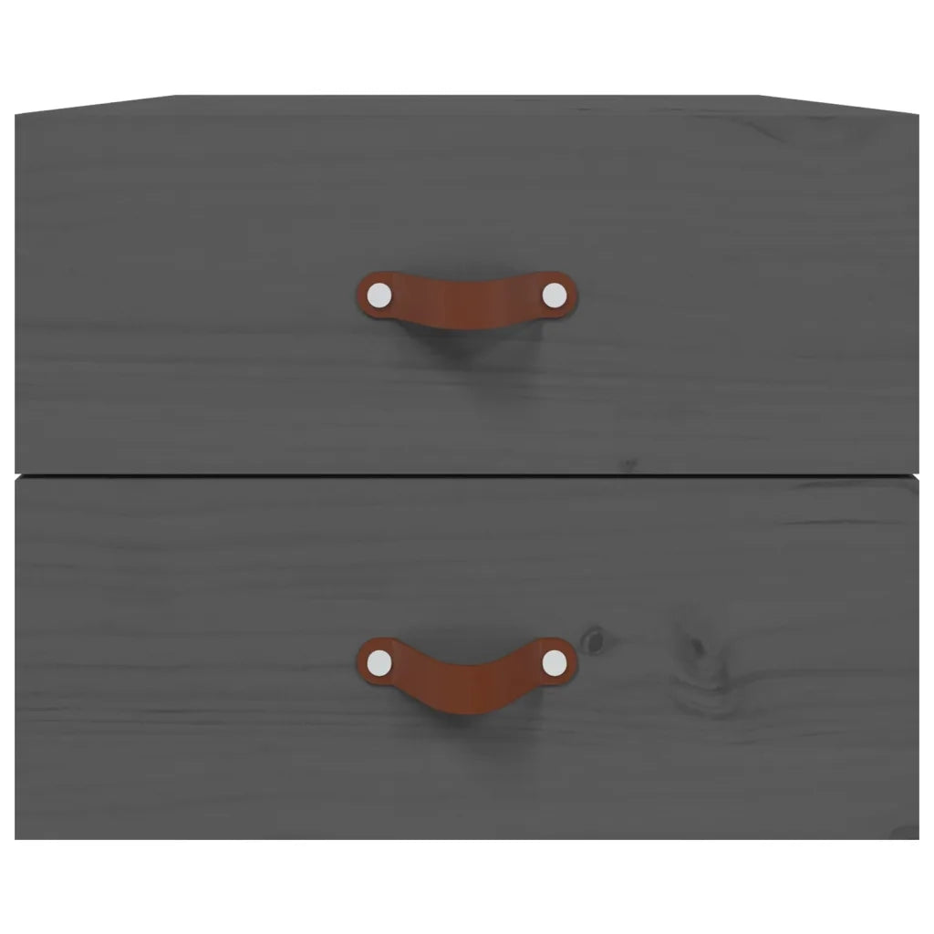 Comodini a Muro 2 pz Grigio 50x36x40 cm