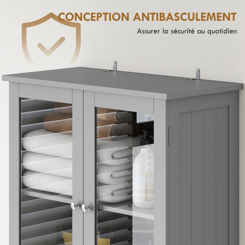 Mobile bagno alto contenitore, 60x30x170 cm, grigio