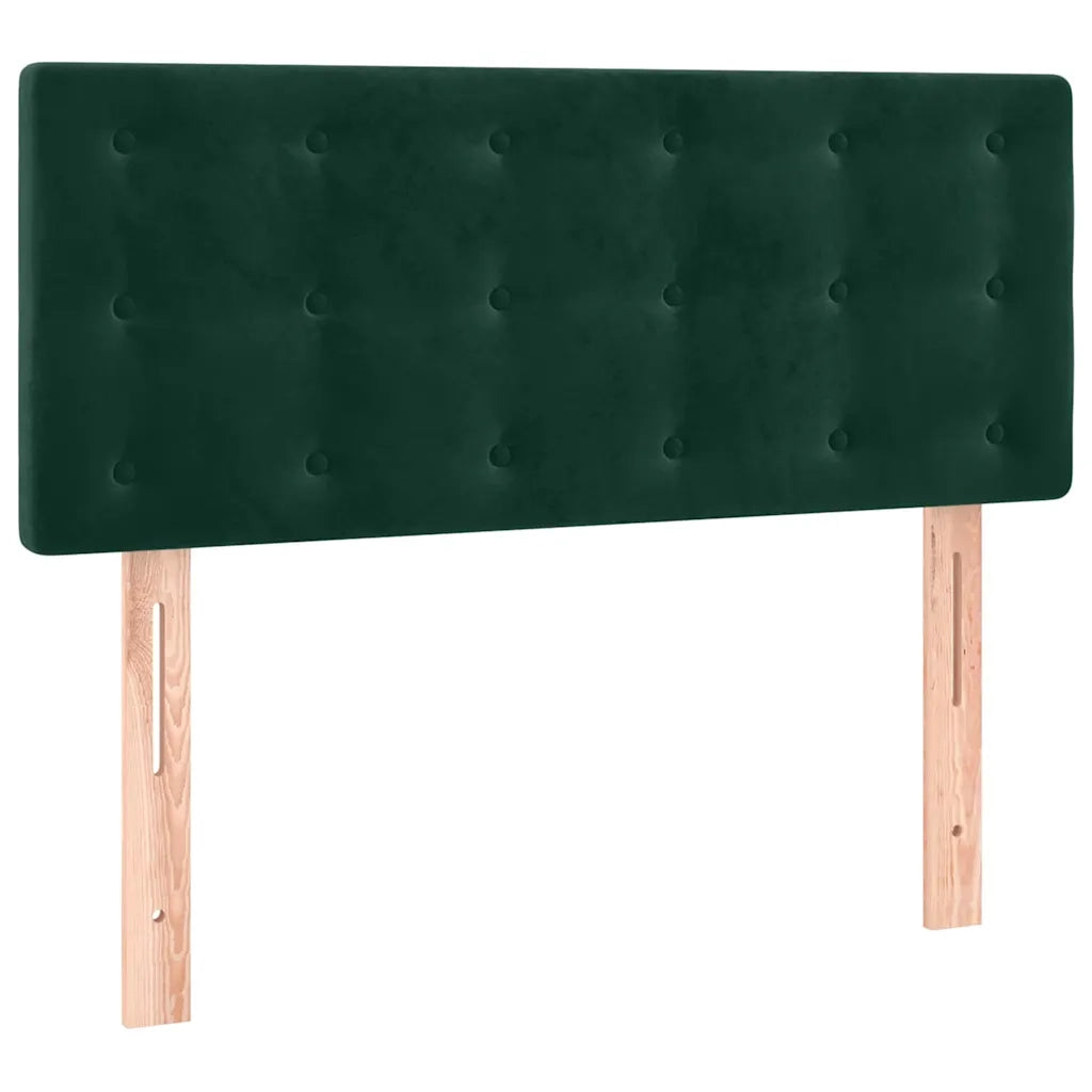 Testiera Verde Scuro 100x5x78/88 cm in Velluto 346453