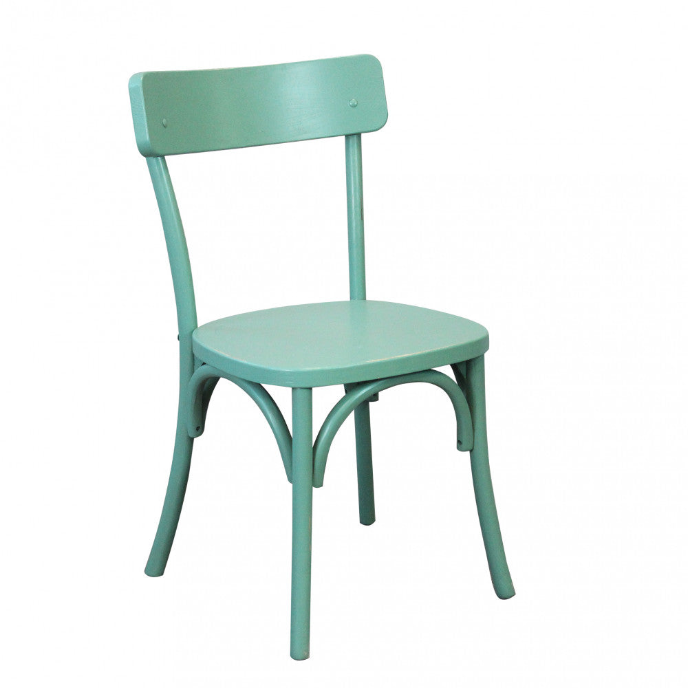 SEDIA IN LEGNO VERDE POLLY