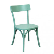 SEDIA IN LEGNO VERDE POLLY