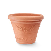 Cheonda - Garden Italia Vaso Tondo Campana con Festoni Ø70 cm in Resina  – Made in Italy, Resistente al Gelo e Antiurto Colore: IMPRUNETA
