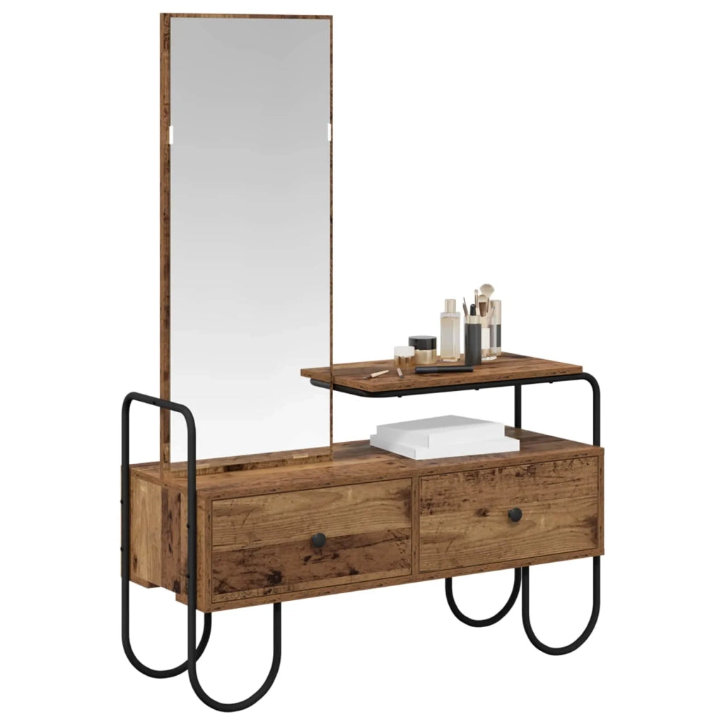 Tavolo da Trucco con cassetto Legno antico Legno ingegnerizzato 8007687