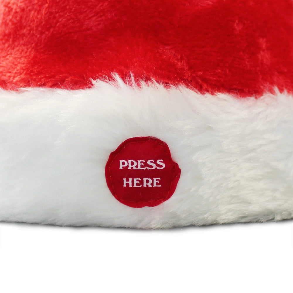 Cappello da Babbo Natale che Canta e Balla a Batteria 39 cm x Ø 22 cm [lux.pro]