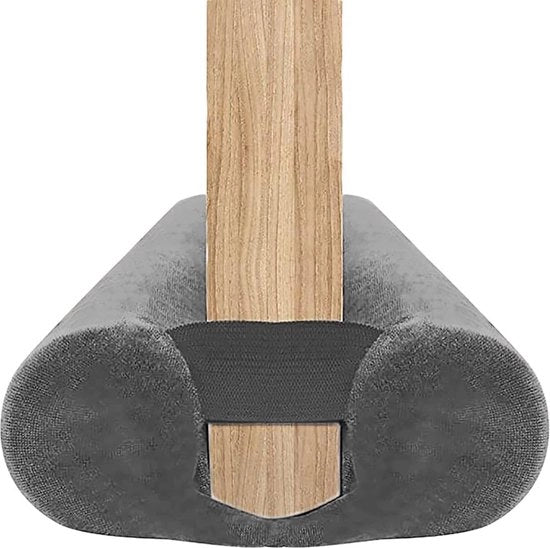 Stopper per porte doppio lato - isolamento - 85-100 cm - grigio