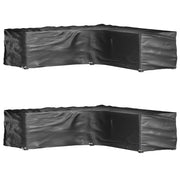Coperture Mobili da Giardino a L 2pz 16 Occhielli 285x285x70cm
