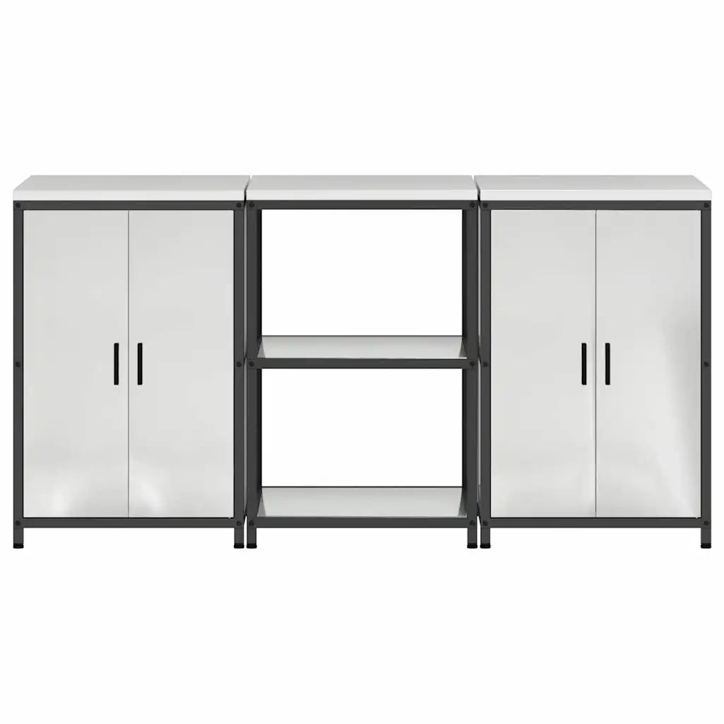 Set di Stoccaggio per Cucina 3 pcs Argento Acciaio zincato 3392699
